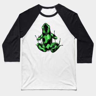 Poison Dart Frog -- Green Baseball T-Shirt